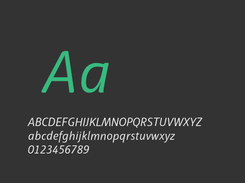 Haptic Pro Semilight Italic