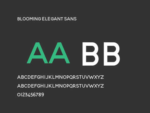 Blooming Elegant Sans