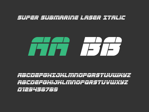 Super Submarine Laser Italic