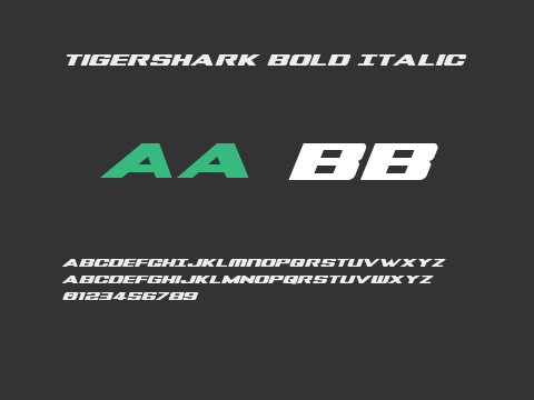 Tigershark Bold Italic