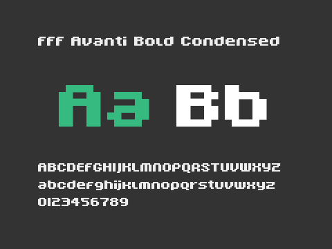 FFF Avanti Bold Condensed