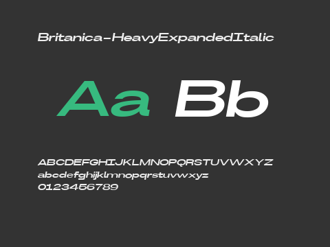 Britanica-HeavyExpandedItalic