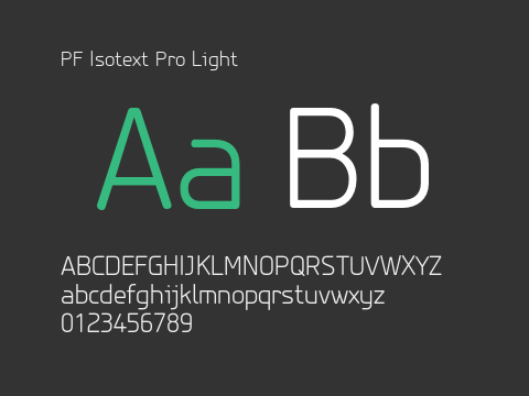 PF Isotext Pro Light