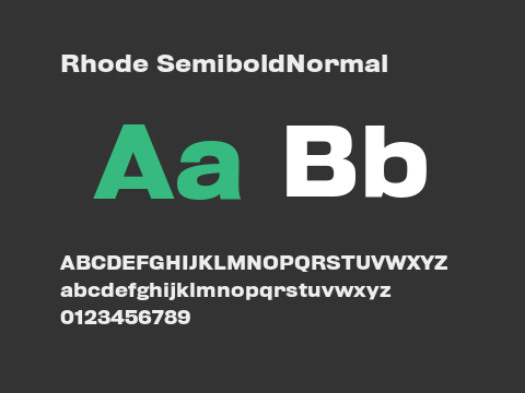 Rhode SemiboldNormal