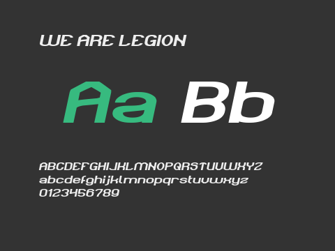 WE ARE LEGION