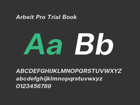 Arbeit Pro Trial Book