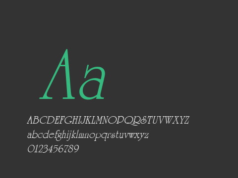 University Roman Italic