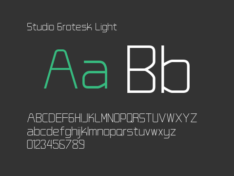 Studio Grotesk Light