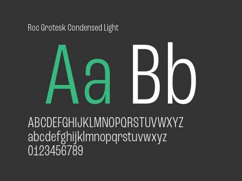 Roc Grotesk Condensed Light