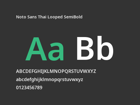 Noto Sans Thai Looped SemiBold