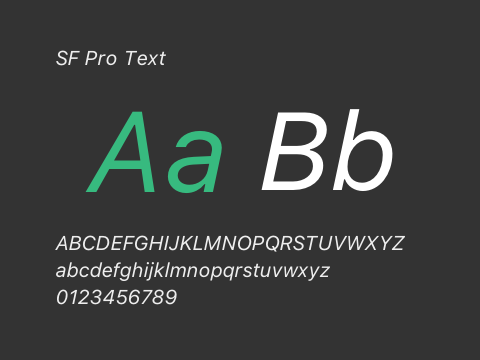 SF Pro Text