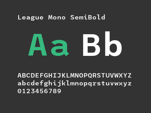 League Mono SemiBold