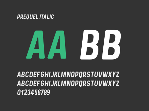 Prequel italic