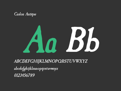 Caslon Antique