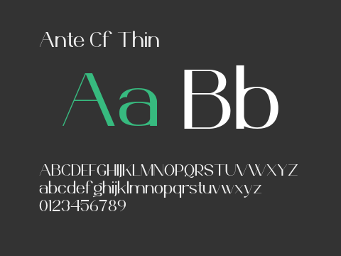 Ante Cf Thin