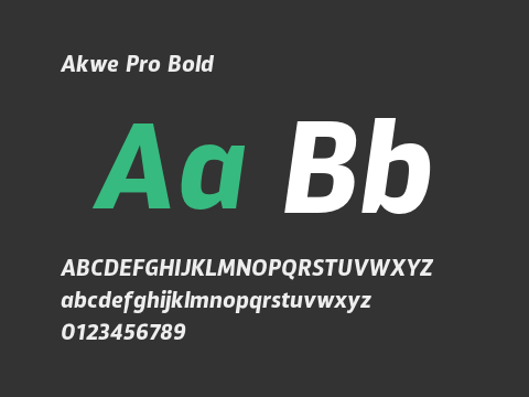 Akwe Pro Bold