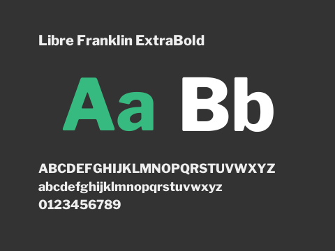 Libre Franklin ExtraBold