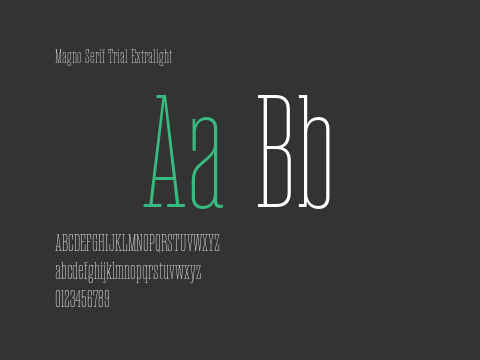 Magno Serif Trial Extralight