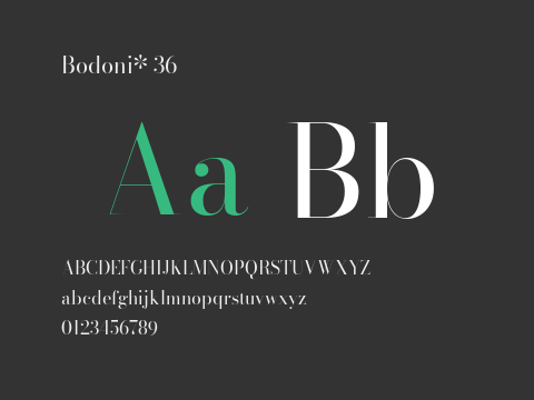 Bodoni* 36