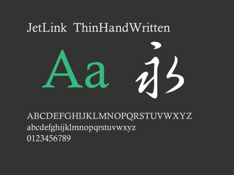 JetLink ThinHandWritten