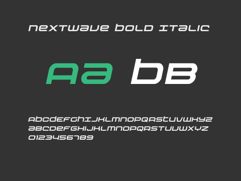 Nextwave Bold Italic