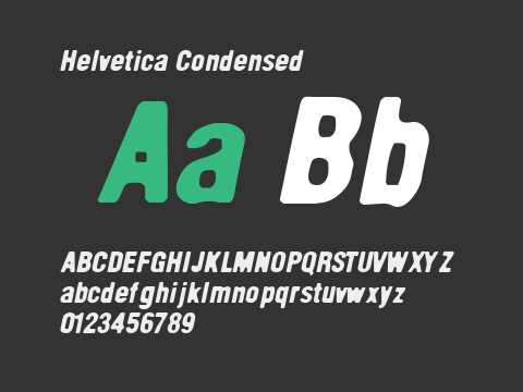 Helvetica Condensed