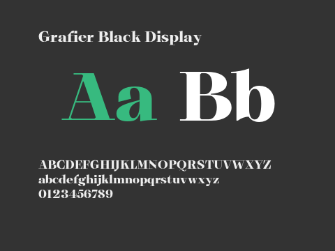 Grafier Black Display