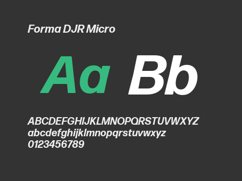 Forma DJR Micro