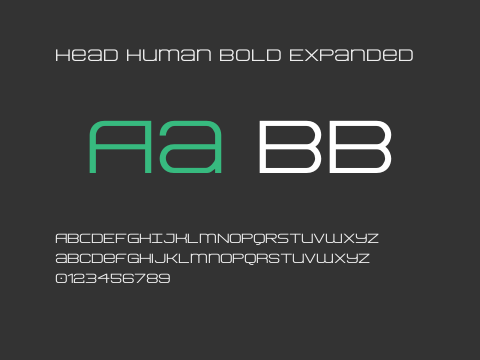 Head Human Bold Expanded