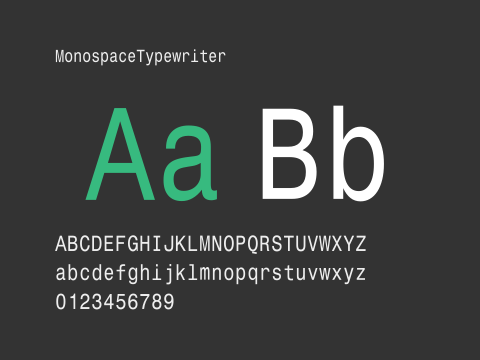 MonospaceTypewriter