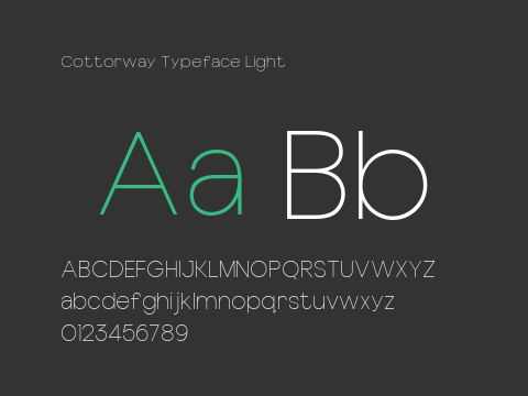 Cottorway Typeface Light