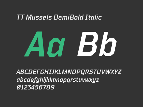 TT Mussels DemiBold Italic