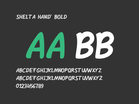 Shelta Hand* Bold