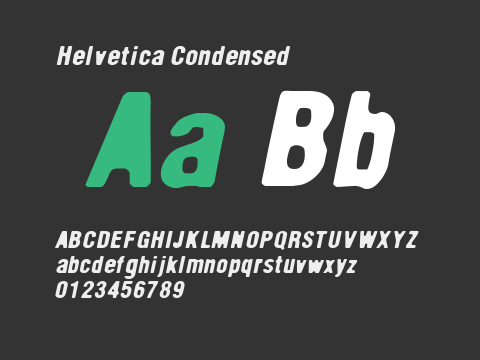 Helvetica Condensed