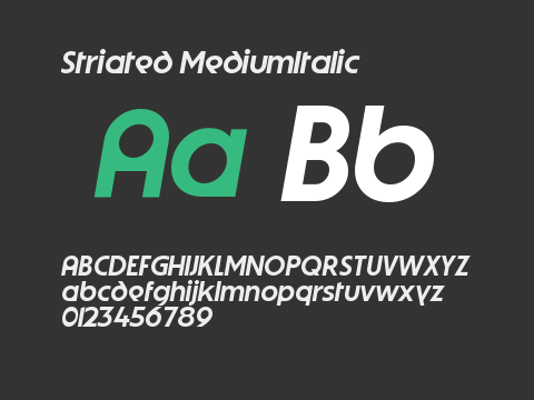 Striated MediumItalic