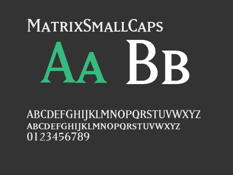 MatrixSmallCaps