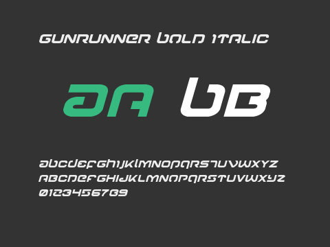 Gunrunner Bold Italic