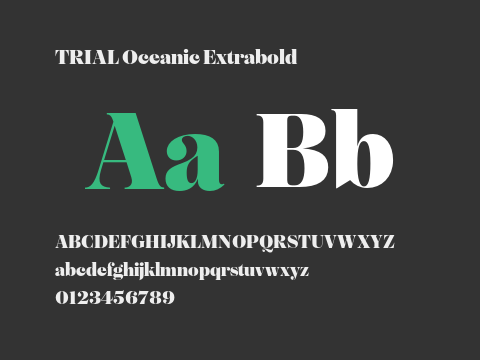 TRIAL Oceanic Extrabold