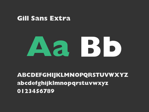 Gill Sans Extra