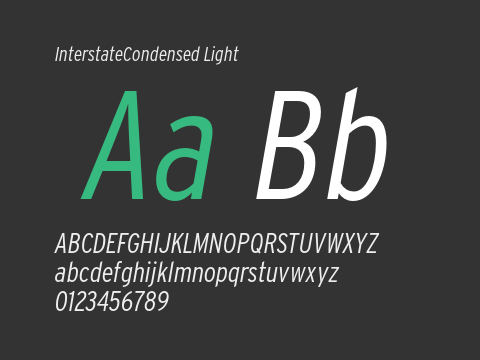 InterstateCondensed Light