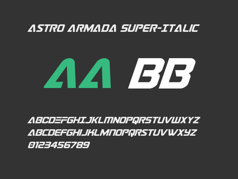 Astro Armada Super-Italic