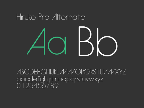 Hiruko Pro Alternate