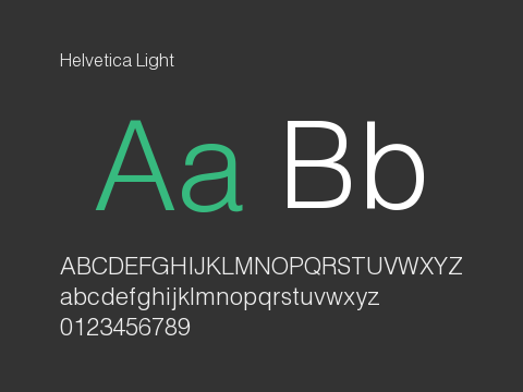 Helvetica Light