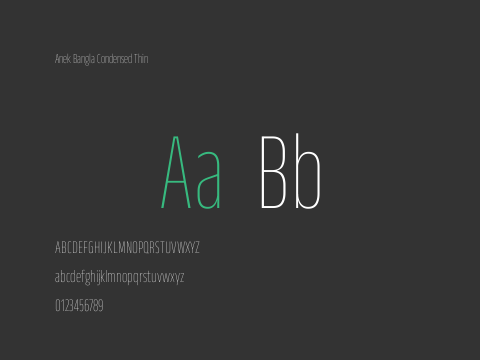 Anek Bangla Condensed Thin