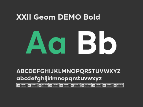 XXII Geom DEMO Bold