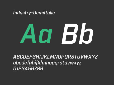 Industry-DemiItalic