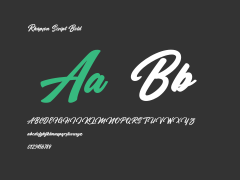 Rhapson Script Bold