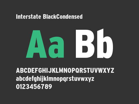 Interstate BlackCondensed