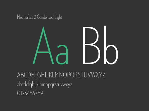 Neutraface 2 Condensed Light