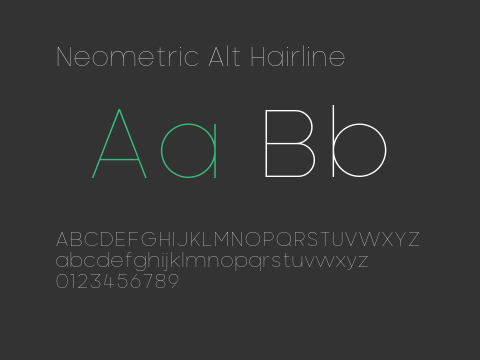 Neometric Alt Hairline